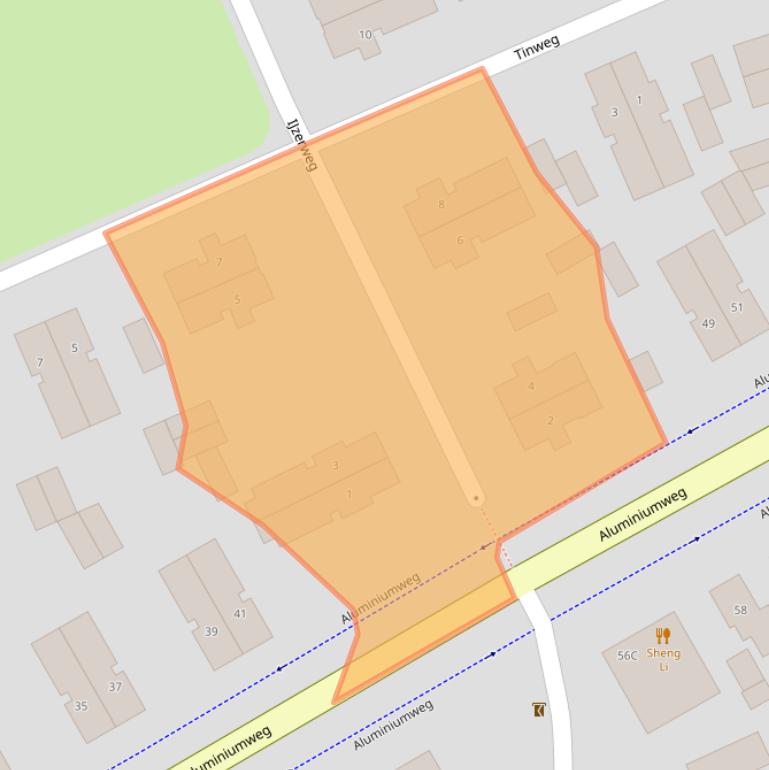 Kaart van postcodegebied 7335EA.