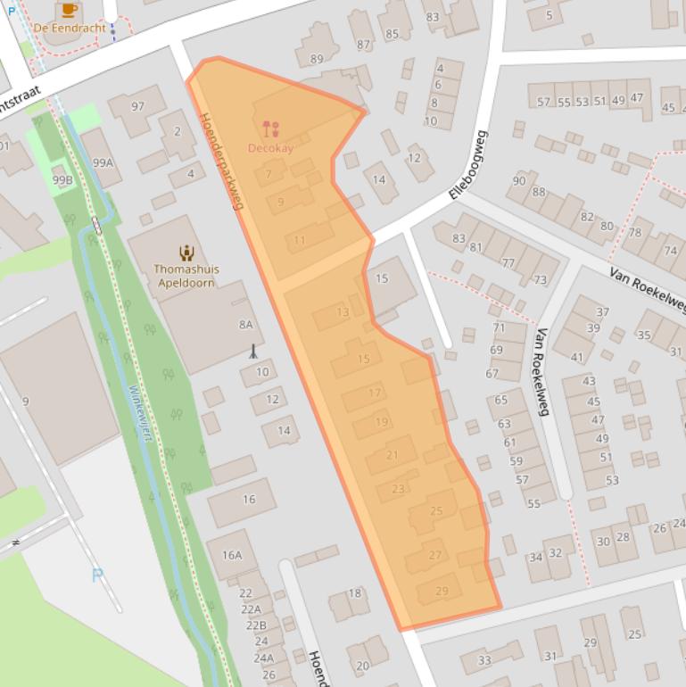 Kaart van postcodegebied 7335GP.