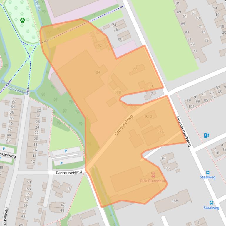 Kaart van postcodegebied 7335GW.