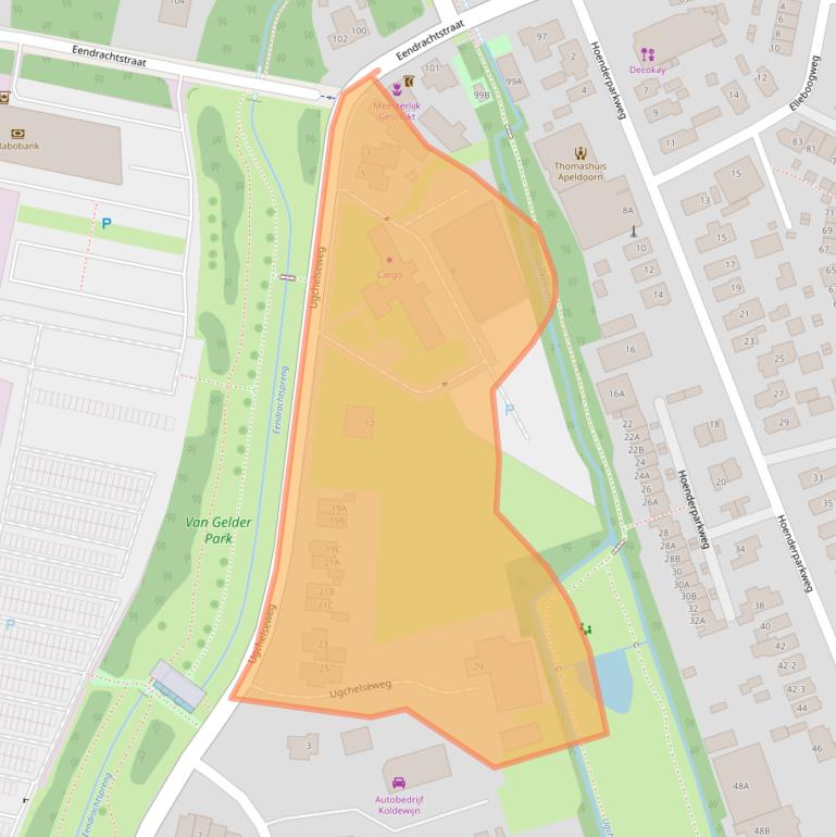 Kaart van postcodegebied 7335JP.