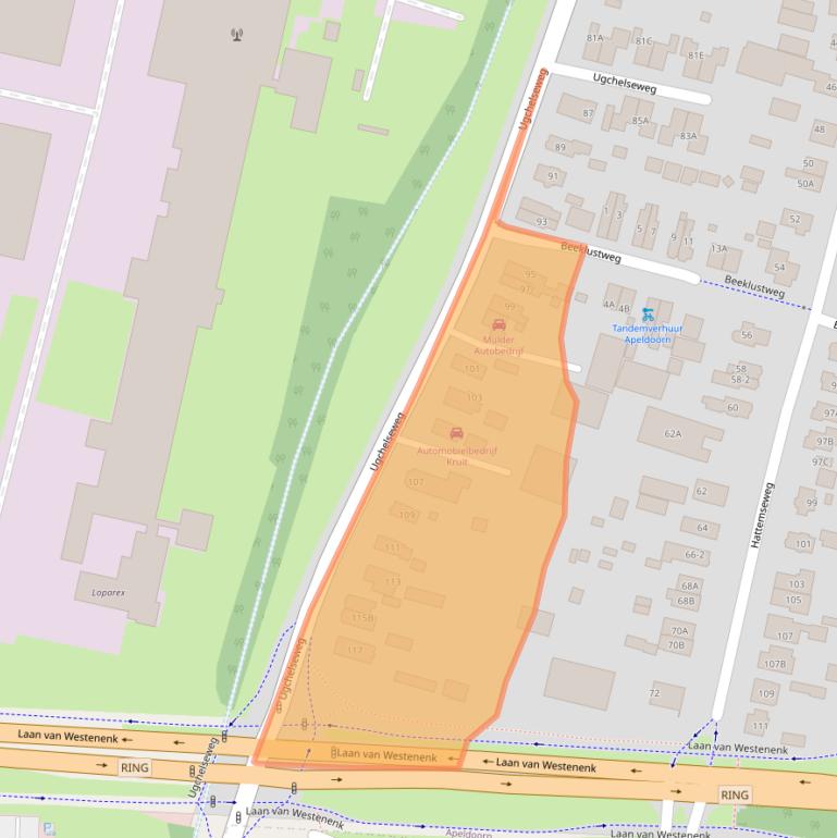 Kaart van postcodegebied 7335JT.