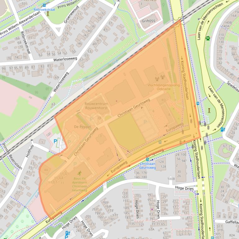 Kaart van postcodegebied 7335JV.