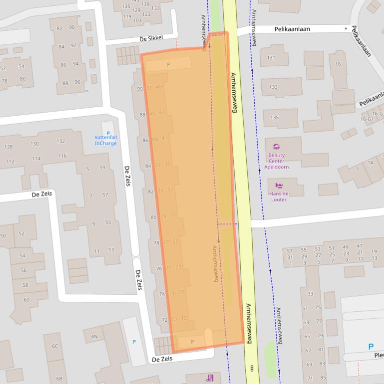 Kaart van postcodegebied 7335KD.