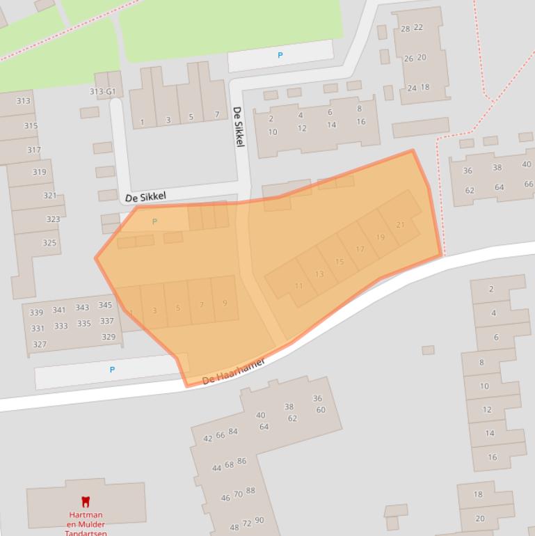 Kaart van postcodegebied 7335KG.