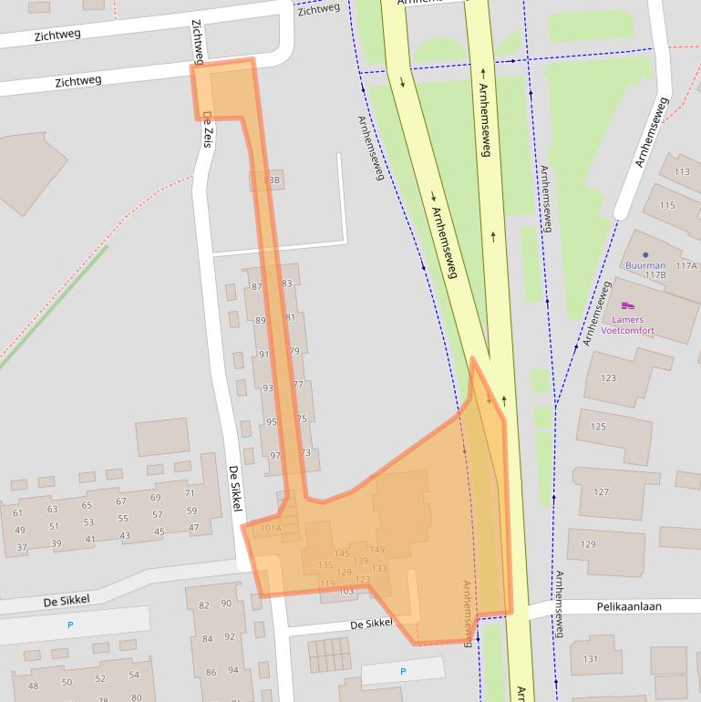 Kaart van postcodegebied 7335KM.