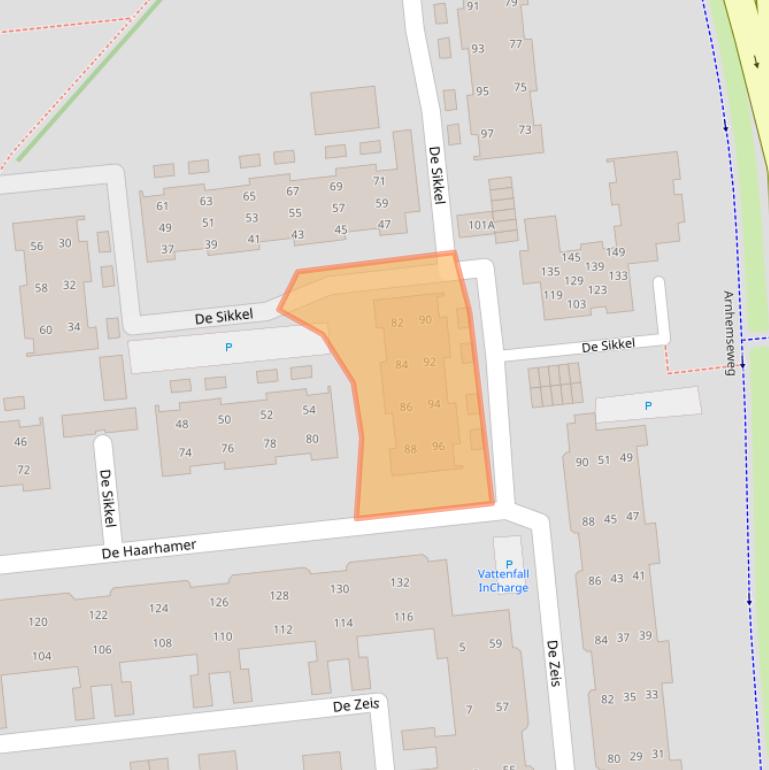 Kaart van postcodegebied 7335KR.