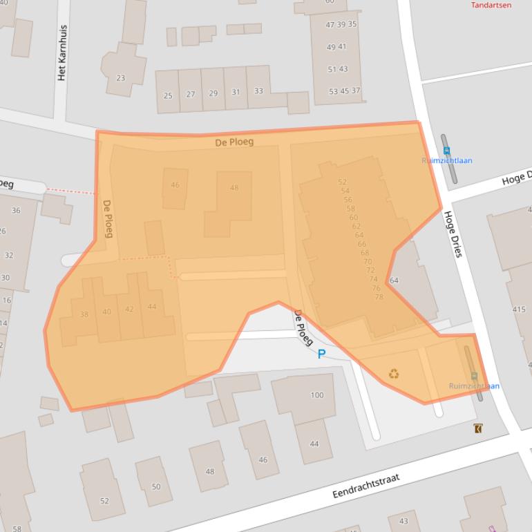 Kaart van postcodegebied 7335LD.