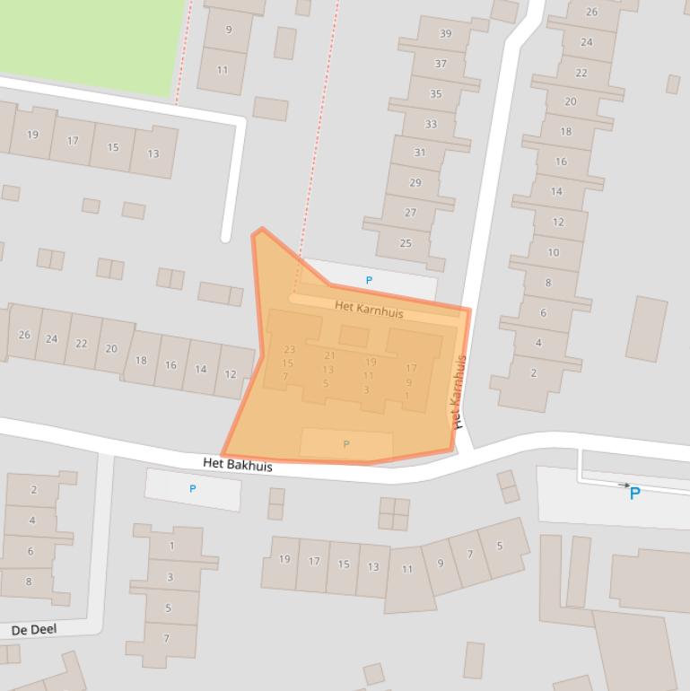 Kaart van postcodegebied 7335LE.