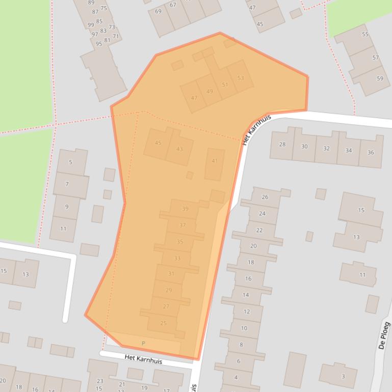 Kaart van postcodegebied 7335LG.