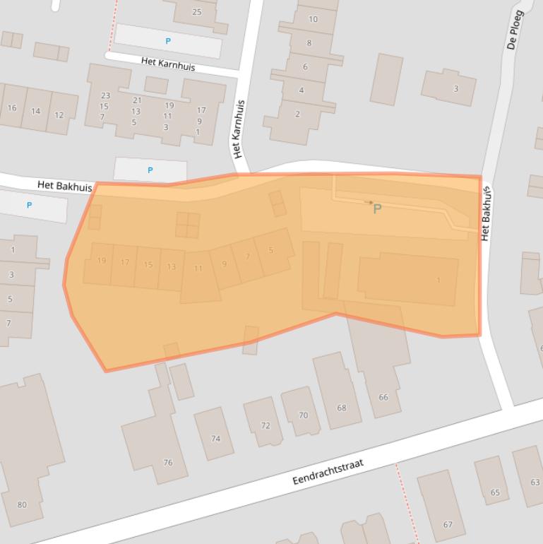 Kaart van postcodegebied 7335MA.