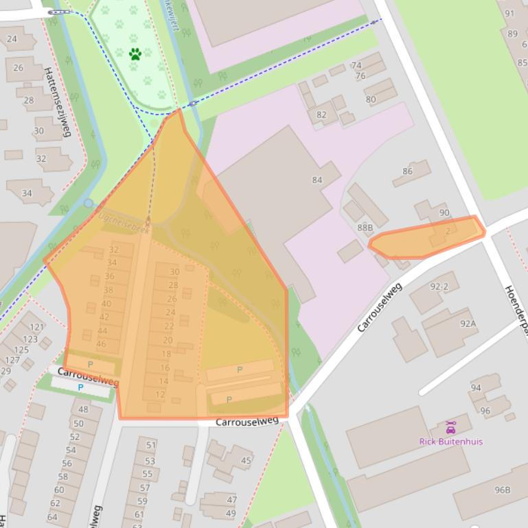Kaart van postcodegebied 7335PN.