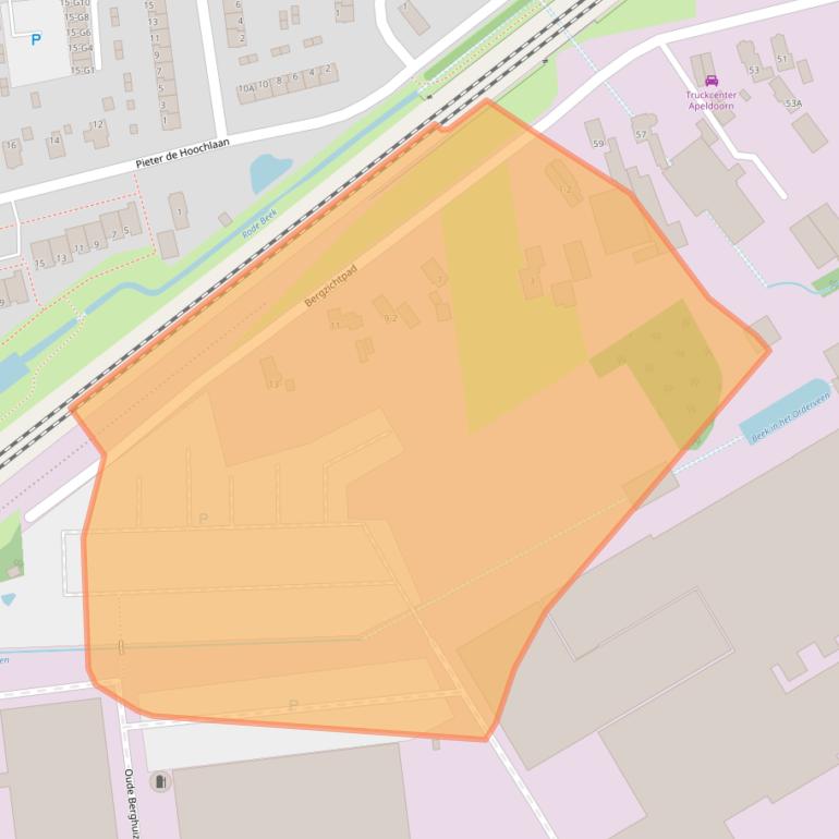 Kaart van postcodegebied 7336AH.