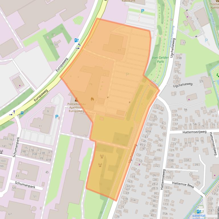 Kaart van postcodegebied 7336AK.