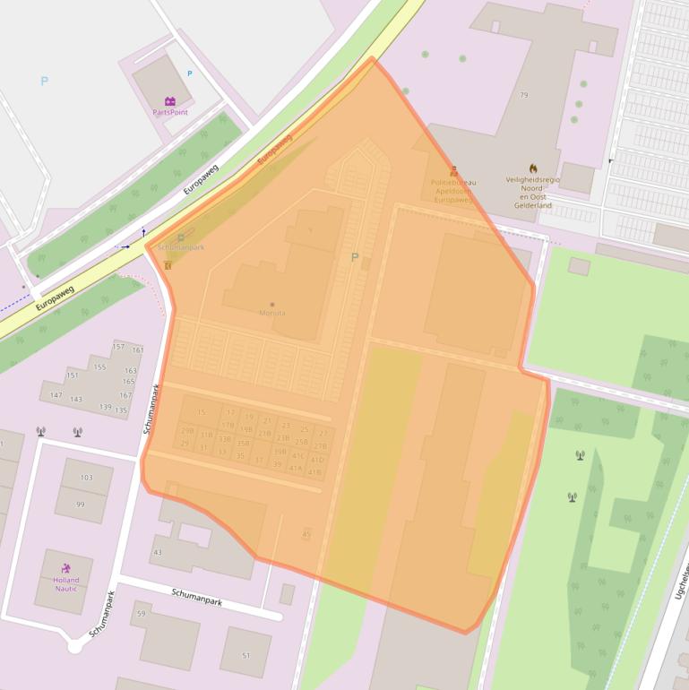 Kaart van postcodegebied 7336AM.