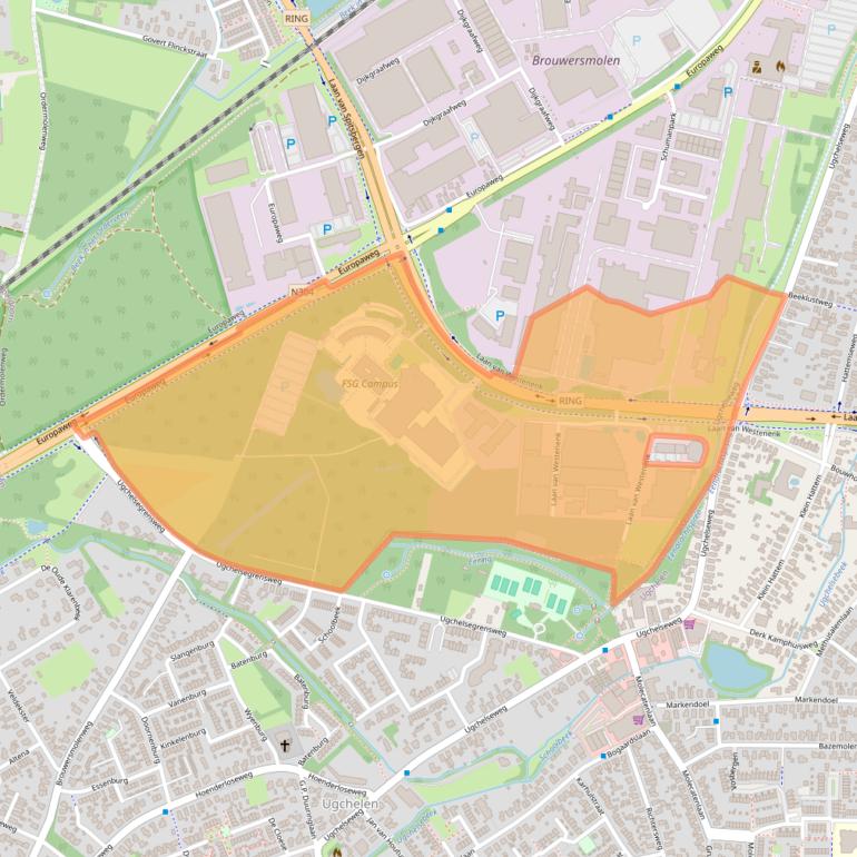 Kaart van postcodegebied 7336AZ.