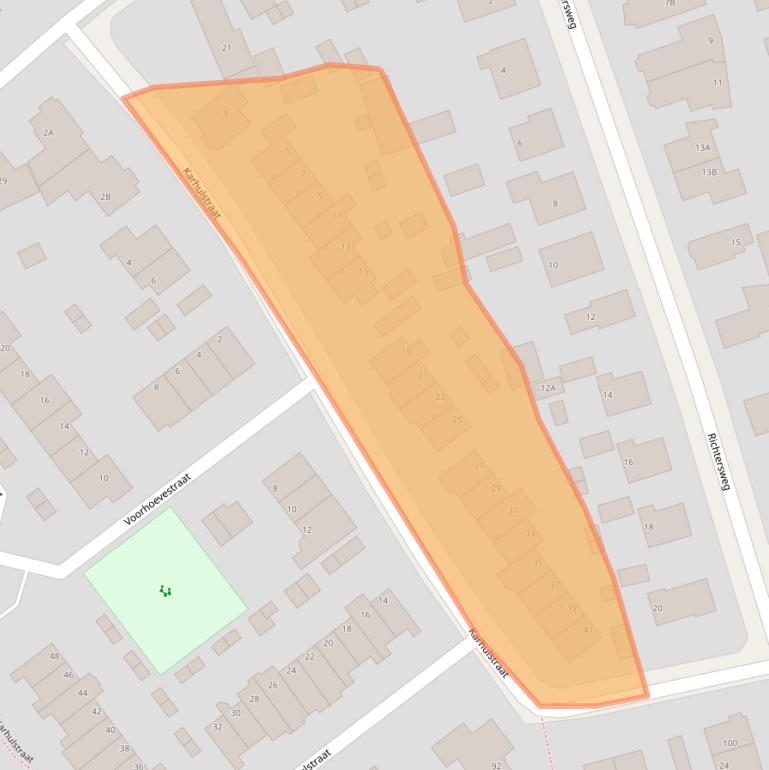 Kaart van postcodegebied 7339AD.