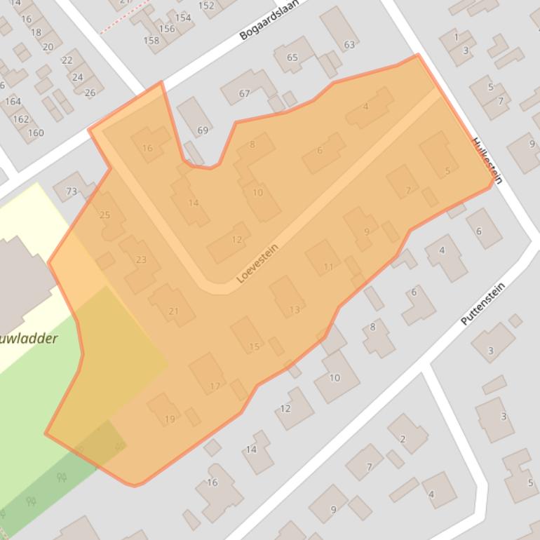 Kaart van postcodegebied 7339AX.