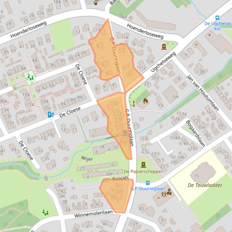 Kaart van postcodegebied 7339BR.