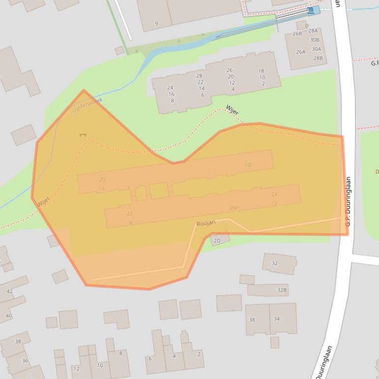 Kaart van postcodegebied 7339BW.