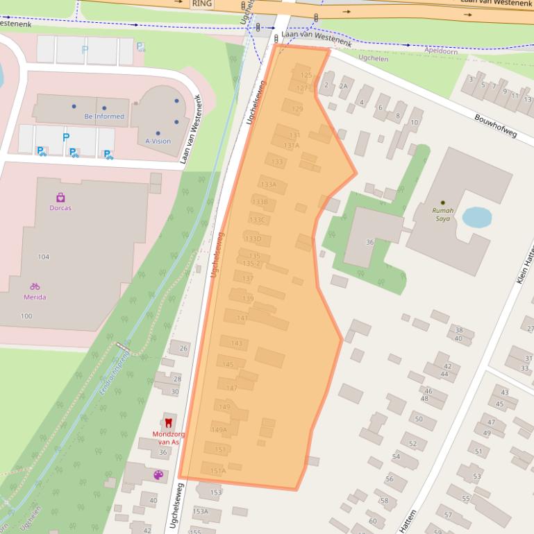 Kaart van postcodegebied 7339CG.