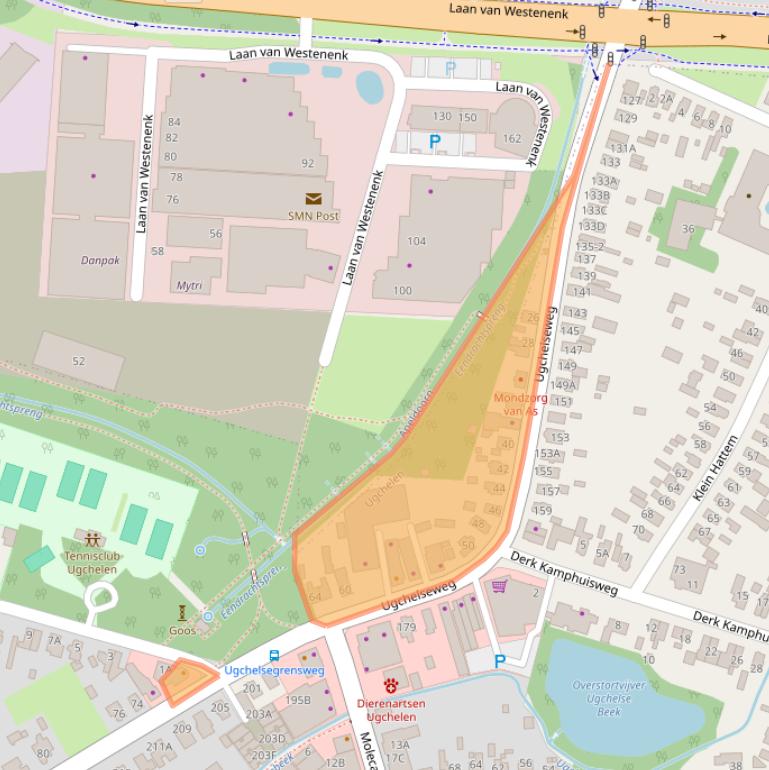 Kaart van postcodegebied 7339CK.