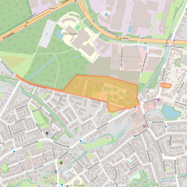 Kaart van postcodegebied 7339CT.