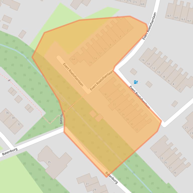 Kaart van postcodegebied 7339DC.