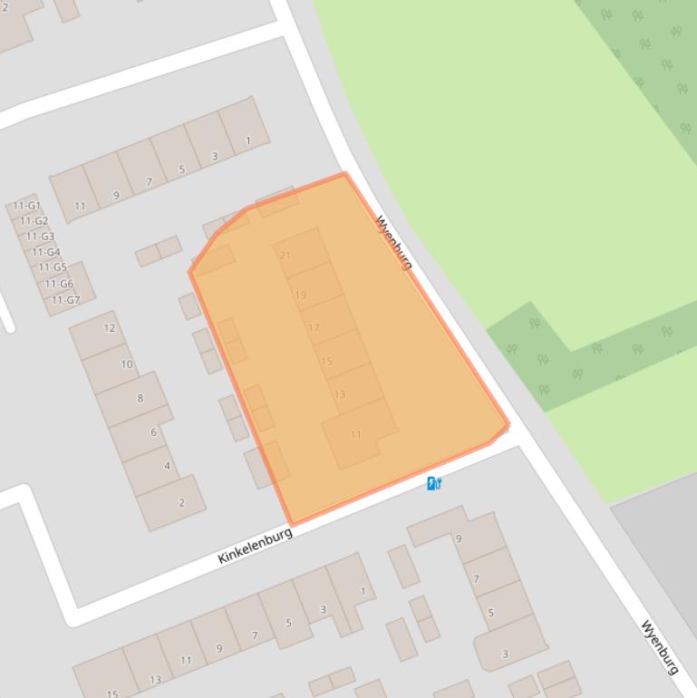 Kaart van postcodegebied 7339DH.