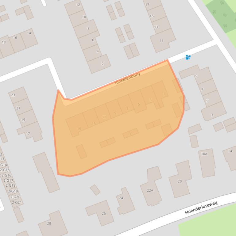 Kaart van postcodegebied 7339DJ.