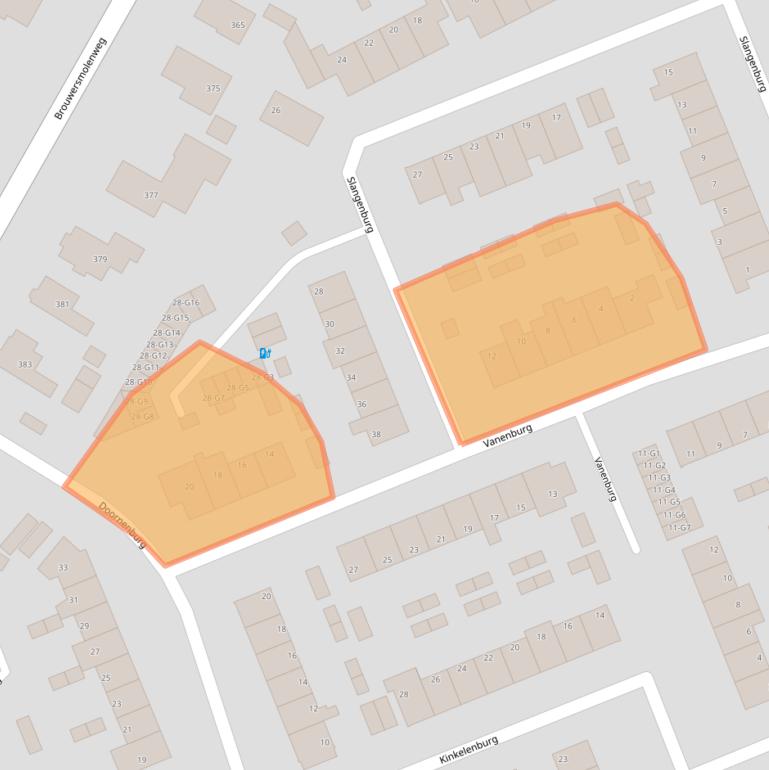 Kaart van postcodegebied 7339DN.