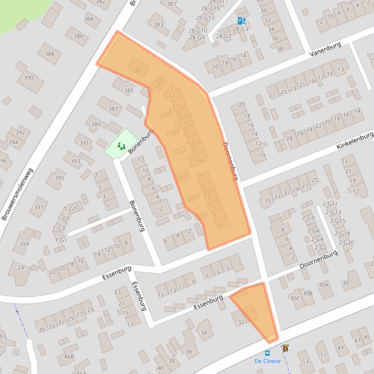 Kaart van postcodegebied 7339DS.