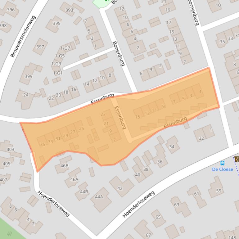 Kaart van postcodegebied 7339DV.