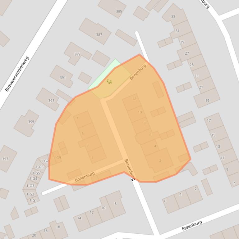 Kaart van postcodegebied 7339DX.