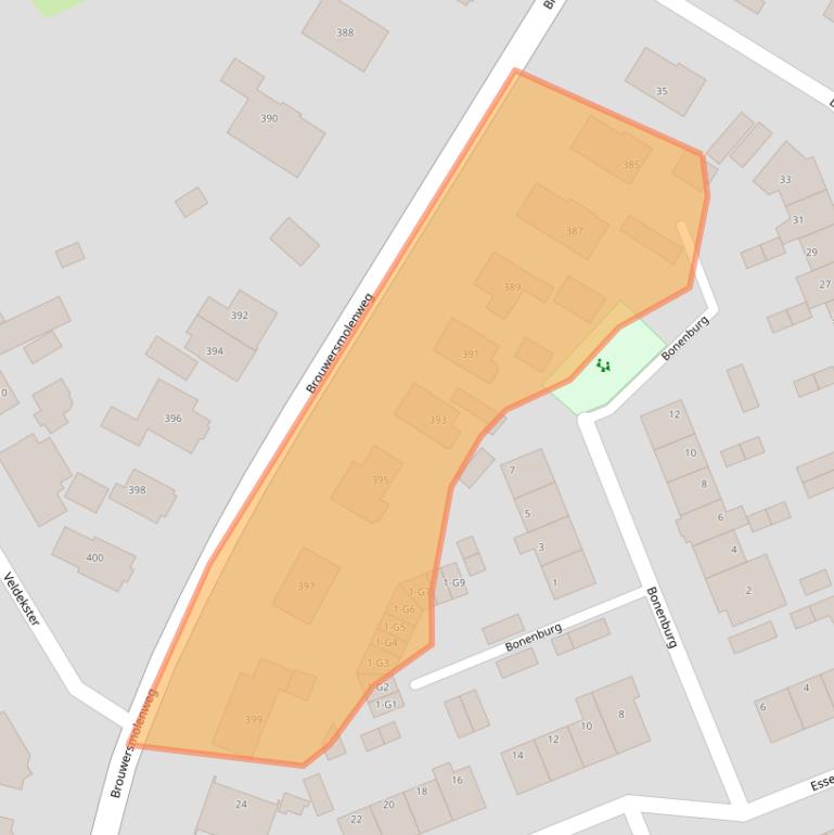 Kaart van postcodegebied 7339EB.