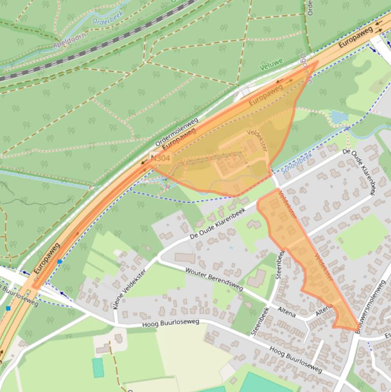 Kaart van postcodegebied 7339EG.