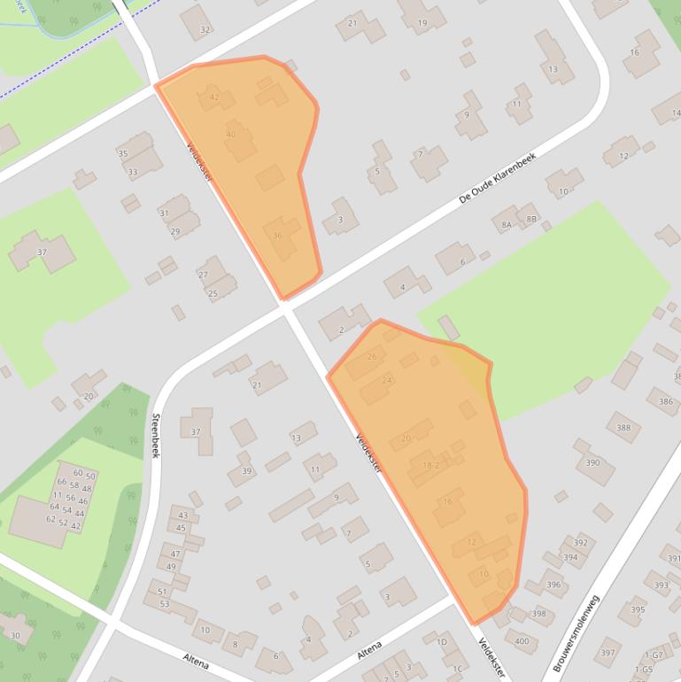 Kaart van postcodegebied 7339EH.