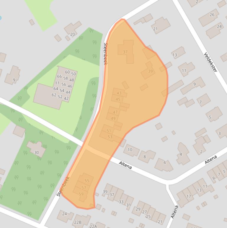 Kaart van postcodegebied 7339EW.