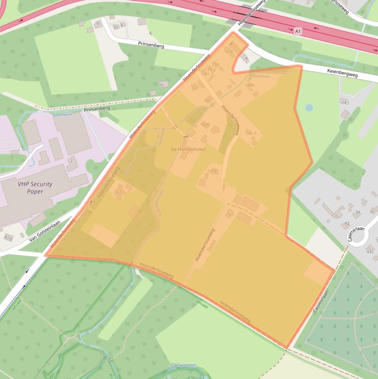 Kaart van postcodegebied 7339GE.