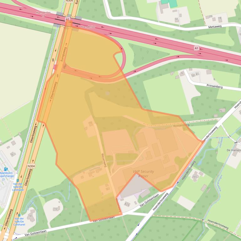 Kaart van postcodegebied 7339GS.