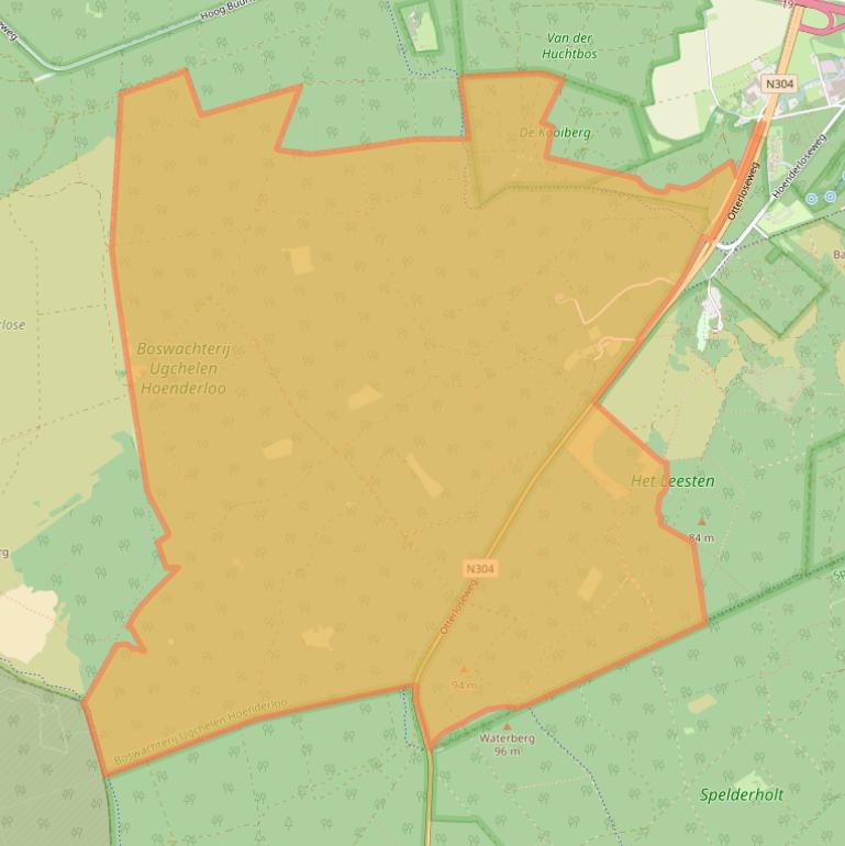 Kaart van postcodegebied 7339GZ.