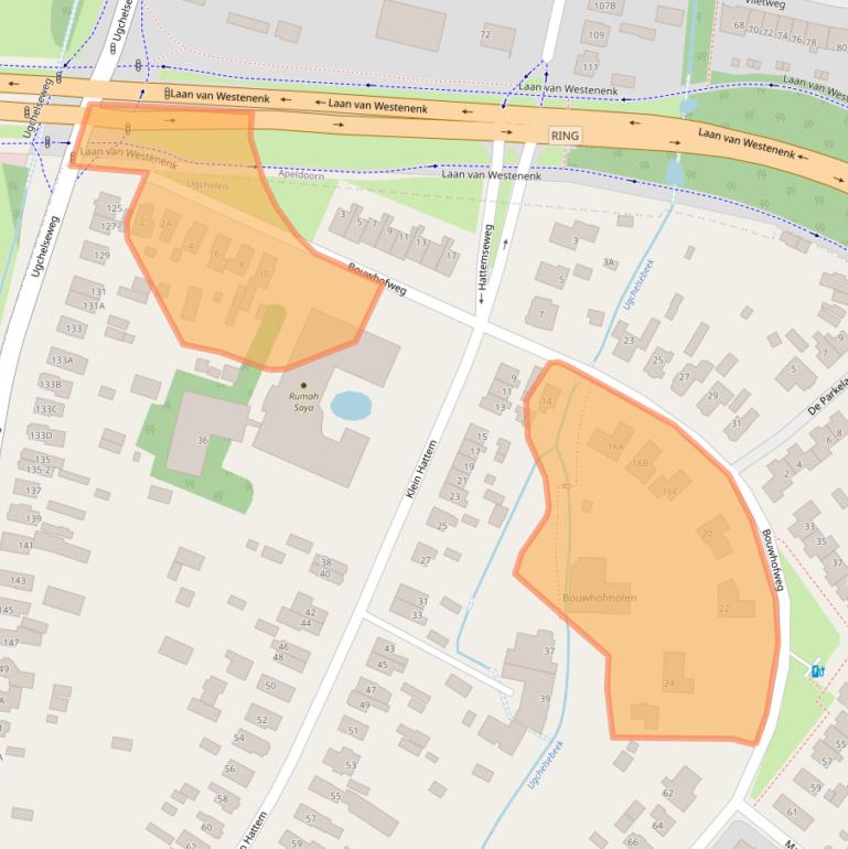 Kaart van postcodegebied 7339HA.