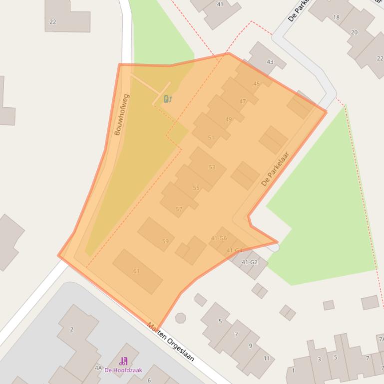 Kaart van postcodegebied 7339HC.