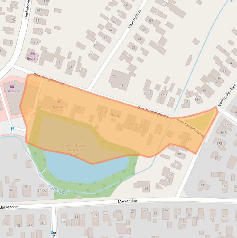 Kaart van postcodegebied 7339HN.