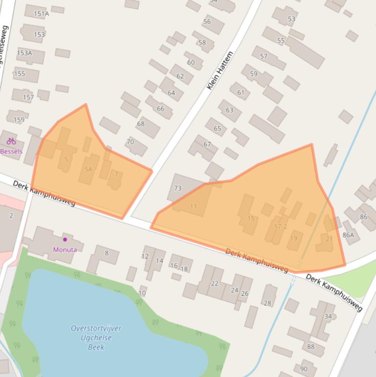 Kaart van postcodegebied 7339HP.