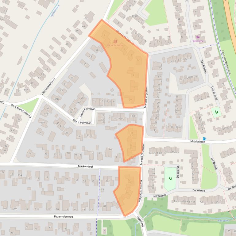 Kaart van postcodegebied 7339HS.