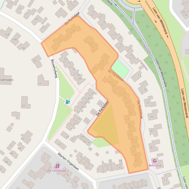 Kaart van postcodegebied 7339JB.