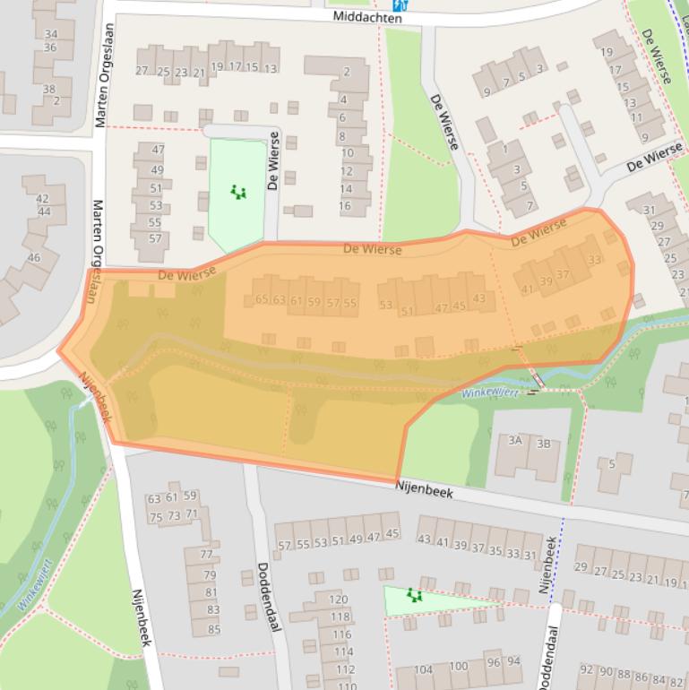 Kaart van postcodegebied 7339JL.