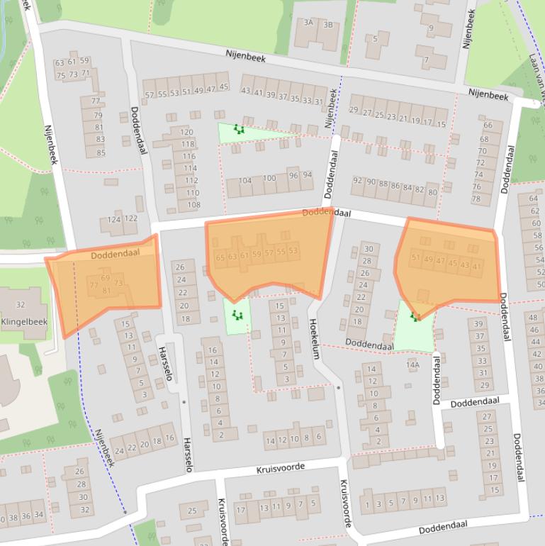 Kaart van postcodegebied 7339KB.