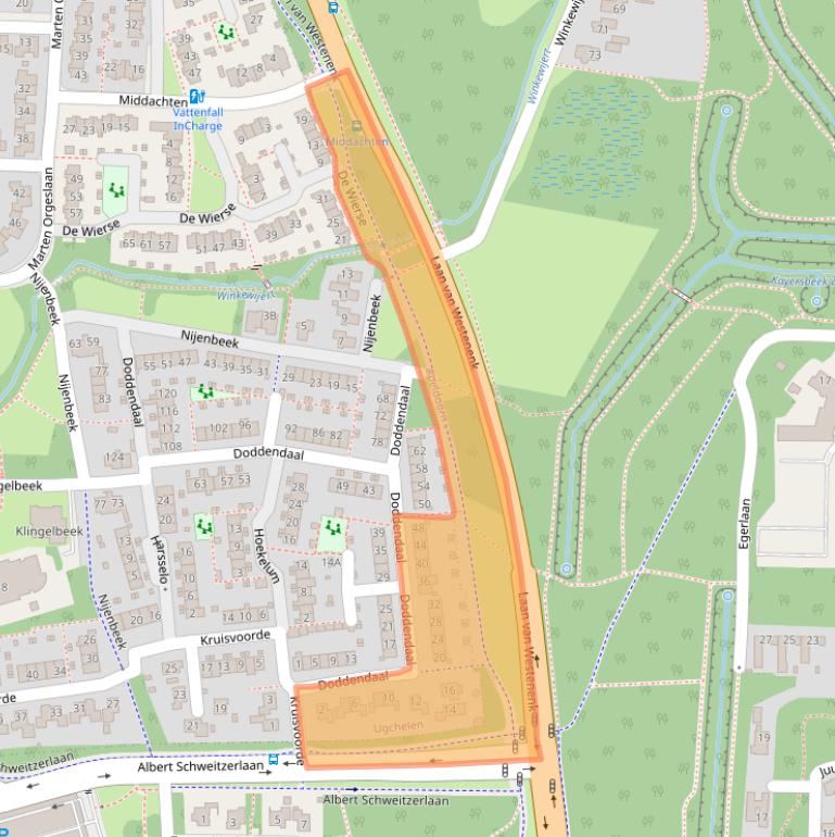 Kaart van postcodegebied 7339KC.