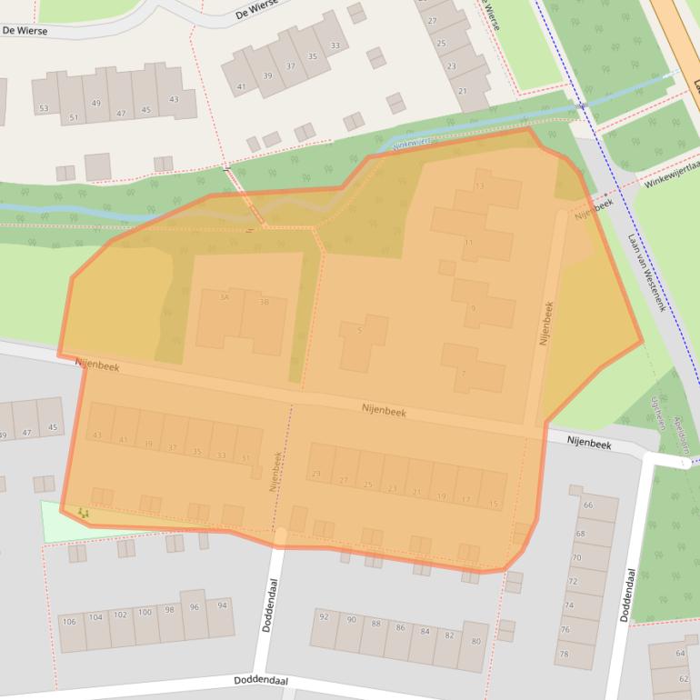 Kaart van postcodegebied 7339KL.